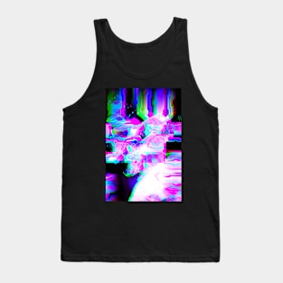 Anime Cosplay Glitch Girl Glitch Art Tank Top